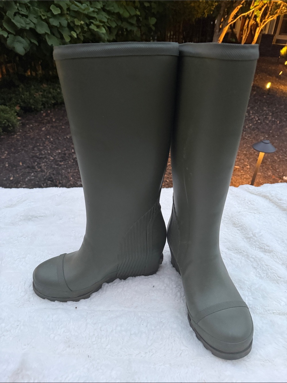 Sorel Olive Green Women's Tall Rain Boots